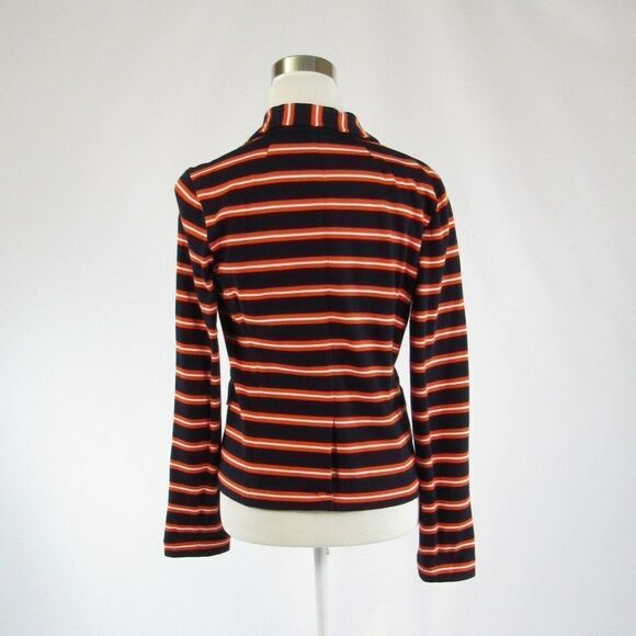 J.Crew black orange striped jacket S - Picture 7 of 8